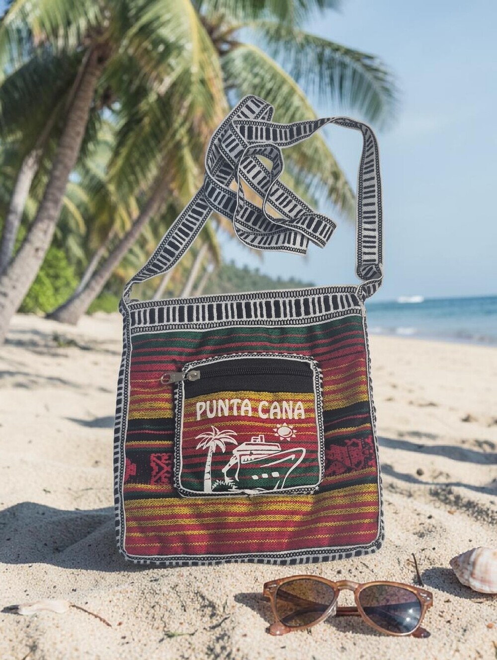 Punta Cana Striped Crossbody Bag - Multicolor